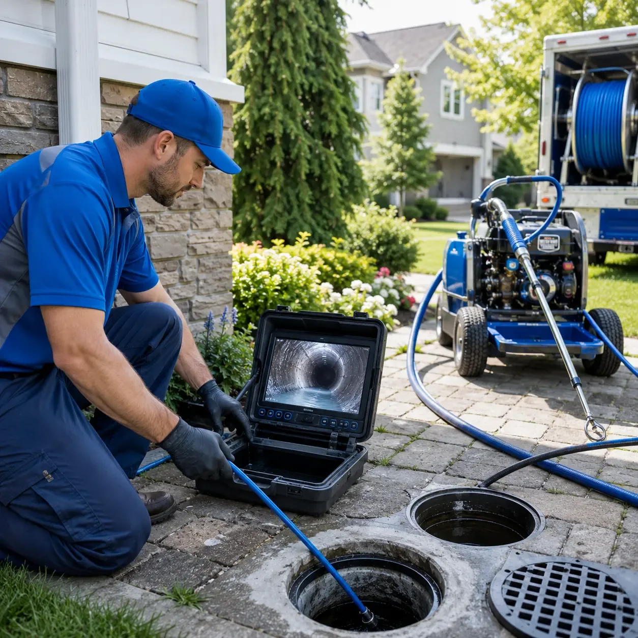 Outdoor drain cleaning professionals serving Owensville, IN